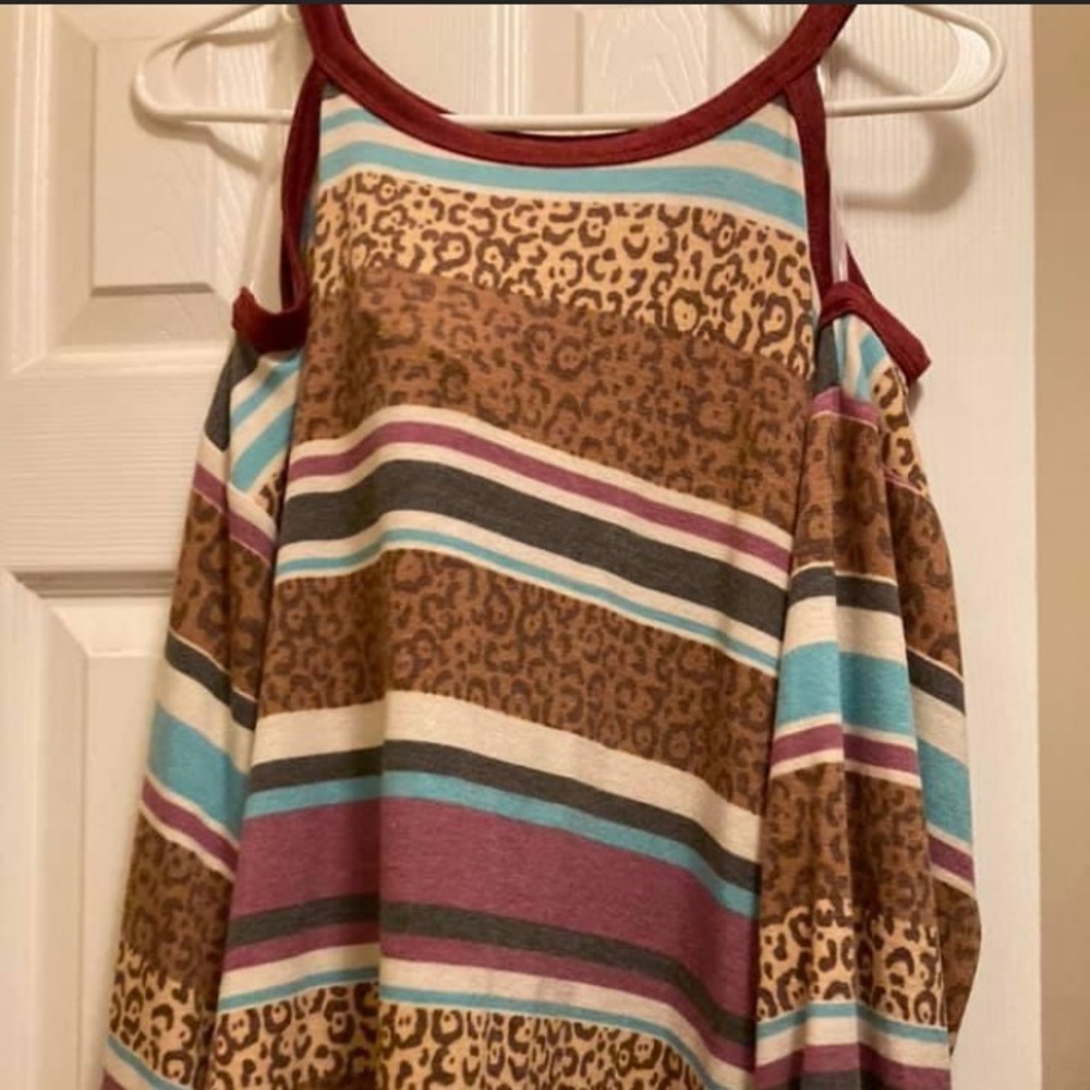 Cold shoulder, long sleeve blouse